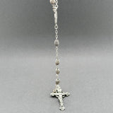 Estate SS Rosary Crucifix Necklace