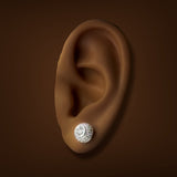Estate 18K W Gold 1.12ctw G-I/SI1-2 Diamond Stud Earrings