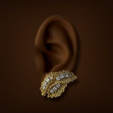 Estate Van Cleef & Arpels 18K Y Gold 1.98ctw Diamond Clip On Earrings