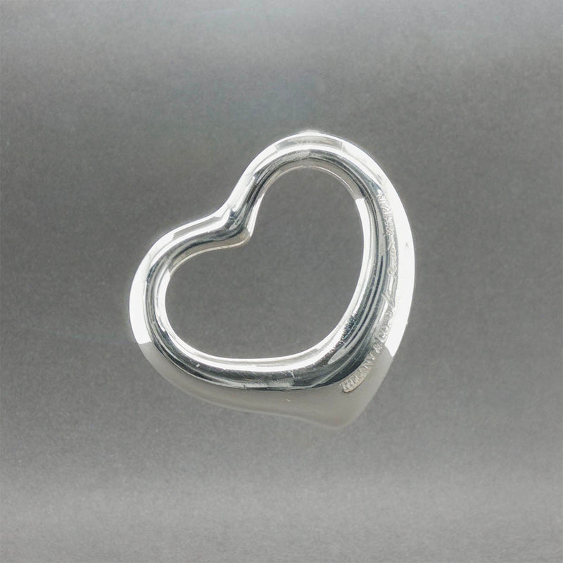 Estate Tiffany & Co. SS Peretti 36mm Open Heart Pendant