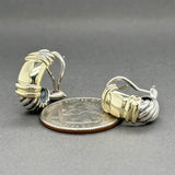 Estate David Yurman SS 14 Metro Clip Earrings