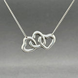 Estate Tiffany & Co. SS Triple Interlocking Hearts Necklace