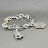 Estate David Yurman SS 18 Turtle Collectibles Charm Bracelet