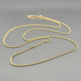 Estate 18K Y Gold 2.1mm 24.5” Curb Link Chain