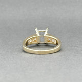 Estate 14K Y Gold 0,60 ctw H-SI1 Monture de fiançailles en diamant