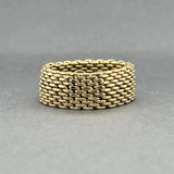 Estate Tiffany & Co. 18K Y Gold Somerset Ring sz 13