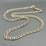 Estate 14K Y Gold 5.3mm 19” Mariner Chain
