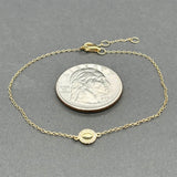 Estate 14K Y Gold 0.03ctw Diamond Circle Bracelet