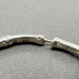 Estate John Hardy SS Bamboo Hoop Earrings