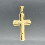 Estate 18K Y Gold 47.8mm Crucifix Pendant