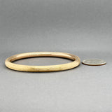 Estate 18K R Gold 5.59mm Bangle Bracelet