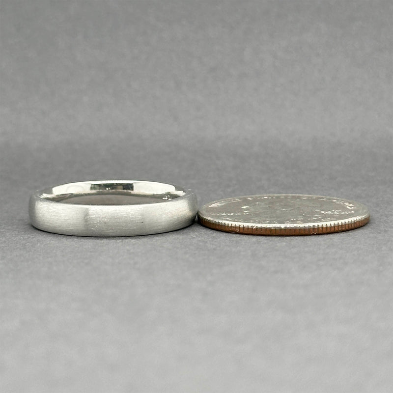 Estate Platinum 4.20mm Brushed Ring