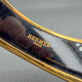 Estate Hermes YGP Enamel Bangle Bracelet