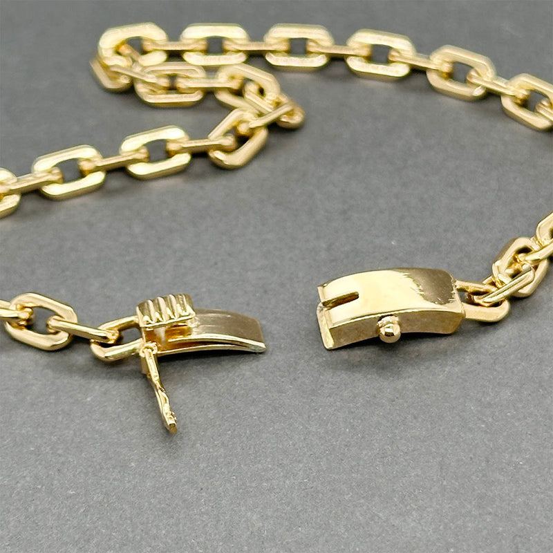 Estate 18K Y Gold 4.67mm Cable Link Bracelet