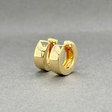 Estate 18K Y Gold 13.3mm Huggie Earrings