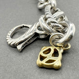 Estate David Yurman SS 18 Turtle Collectibles Charm Bracelet