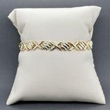 Estate 14K Y Gold XO Bracelet