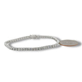 14K W Gold 4.94ctw E/VVS2 Lab-Created Diamond Tennis Bracelet