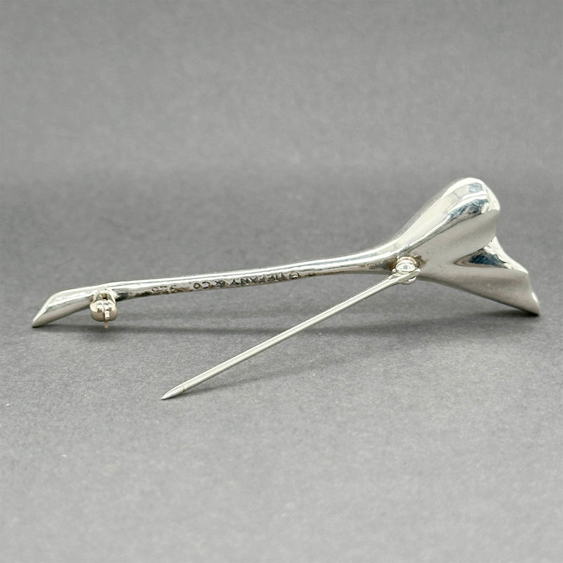 Estate Tiffany & Co. SS Calla Lily Brooch
