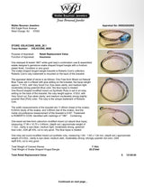 Estate Roberto Coin 18K W Gold 13.10ctw Blue Topaz Snake Bangle & Ring Set