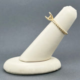 Estate 14K Y Gold Twisted Band Solitaire Eng. Ring Mounting