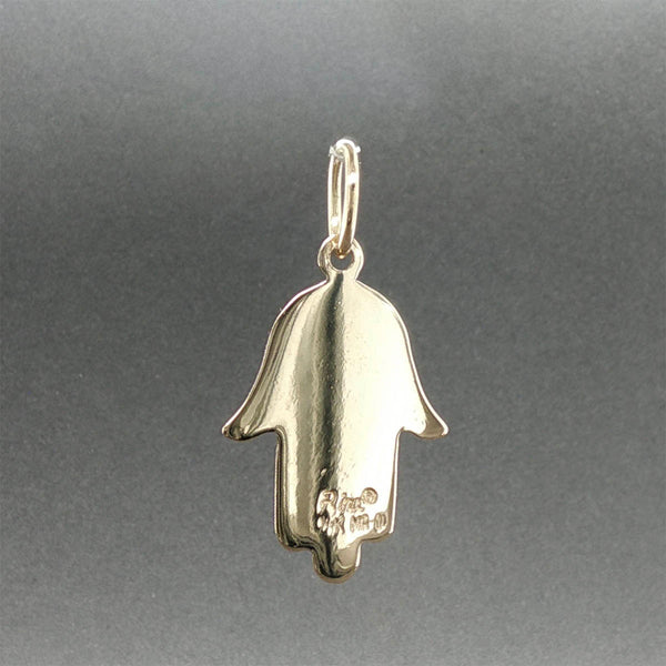 Estate 14K Y Gold Hamsa Star of David Pendant