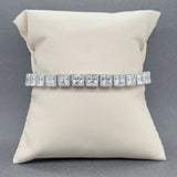 Estate Judith Ripka SS CZ Link Bracelet