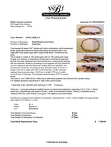 Estate 14K Y Gold 6.84ctw Sapphire & 2.18ctw Diamond Bracelet