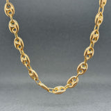 Estate 14K Y Gold 7.1mm 20.5” Mariner Chain