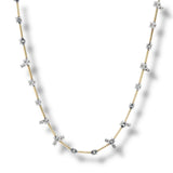 14K Y Gold 16" 1.72ctw F/SI1 Bar Diamond Necklace