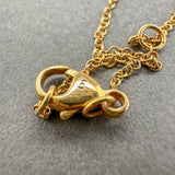 Estate David Yurman 18K Y Gold Turquoise & Diamond Petite Chatelaine Pendant