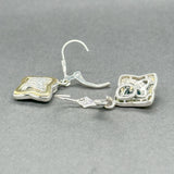 Estate David Yurman SS 18 Quatrefoil Drop Earrings