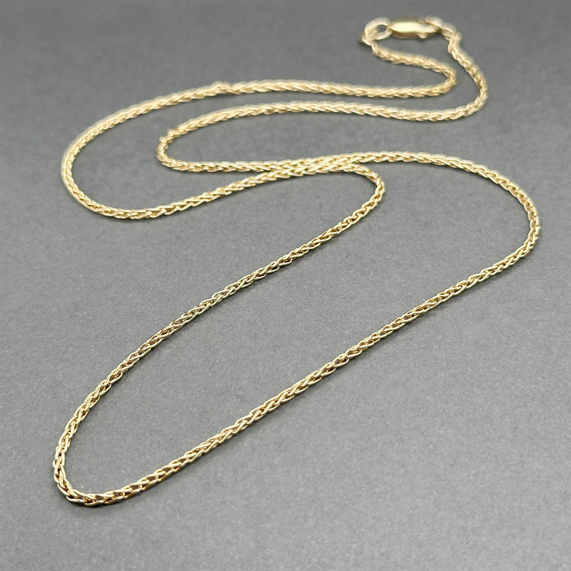 Estate 14K Y Gold 1.47mm 21” Wheat Chain