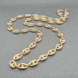 Estate 14K Y Gold 7.1mm 20.5” Mariner Chain