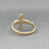 Estate 10K TT Gold Crucifix Ring