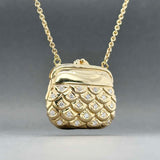 Estate Lumiere 14K Y Gold 0.67ctw Diamond Purse Pendant