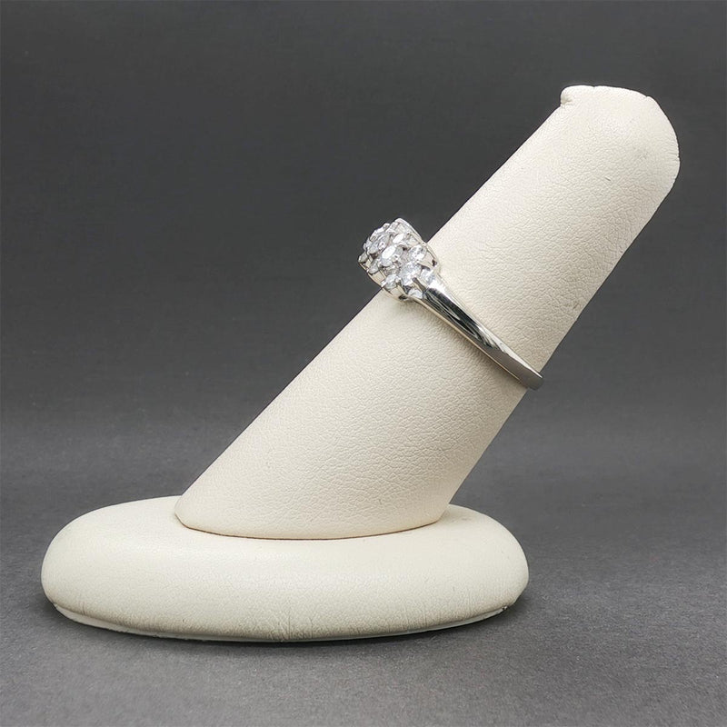 Estate 14K W Gold 1.13ctw Diamond Ring