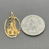 Estate Disney 14K Y Gold Cinderella’s Castle Pendant