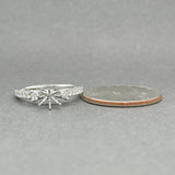 Estate 14K W Gold 0.40ctw H/SI1-I1 Diamond Eng. Ring