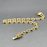 Estate 18K Y Gold 4.67mm Cable Link Bracelet
