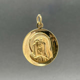 Estate 18K Y Gold Madonna Pendant