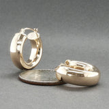 Estate 14K Y Gold 20.24mm Hoop Earrings