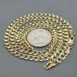 Estate 14K Y Gold 5.6mm 23.75” Curb Link Chain