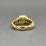 Estate 18K Y Gold 0.34ctw H-I/SI1 Diamond Cluster Ring