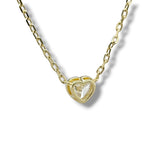 YGP Sterling 0.95ctw  E/VS1 Lab Created Heart Diamond Pendant