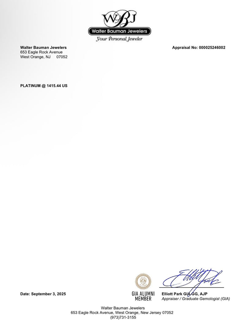 Estate Platinum 0.52ct Emerald & 0.16ctw Diamond Ring