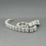 Estate Judith Ripka SS CZ Link Bracelet