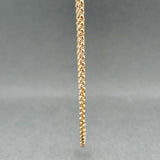 Estate 14K R Gold 1.9mm 24” Rolo Chain