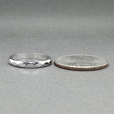 Estate 14K W Gold 2.68mm Wedding Ring