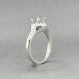 Estate 14K W Gold 0.15ctw H/SI1 Diamond Mounting Ring